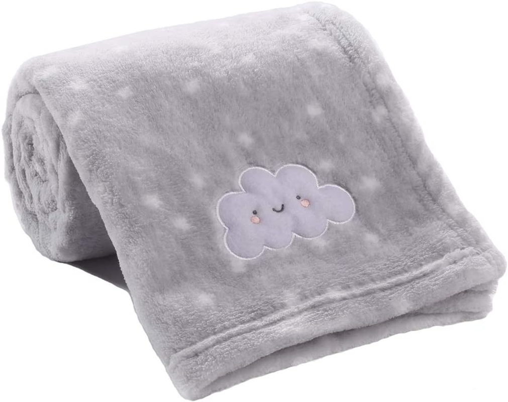 30''X40'' Cute Cozy Fluffy Warm Baby Blanket for Boys Infants Toddlers' Bedding Crib Cot Stroller, Baby Shower Birthday Newborn'S Gift - Grey Cloud