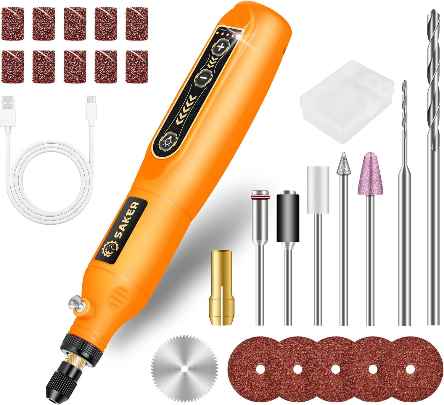 Mini Rotary Tool Kit, Cordless Rotary Tool, 5-Speed, Multi