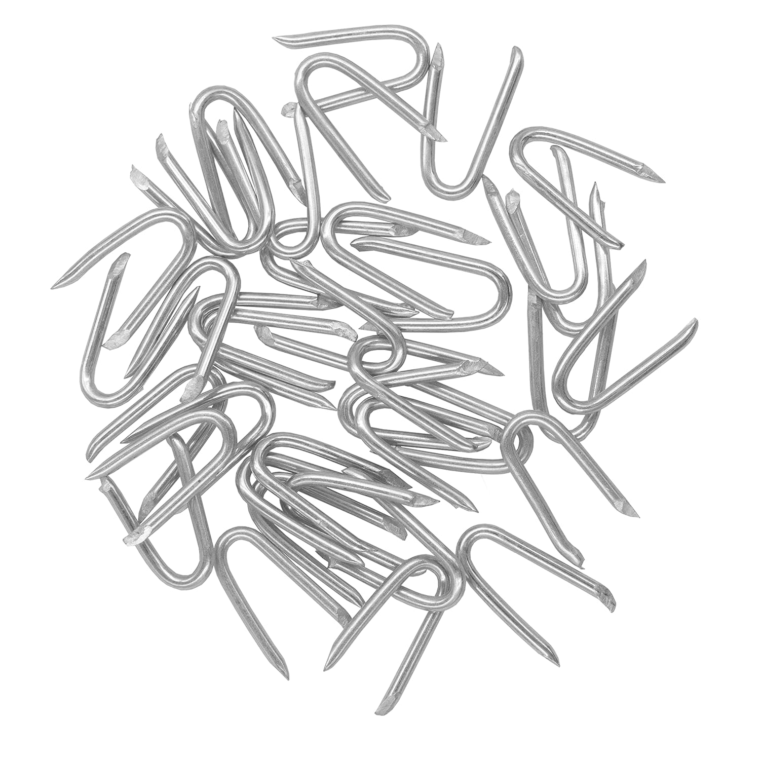 200 Piezas Grapas Metalicas en U Galvanizadas Clavos Para Cercas Malla Alambre