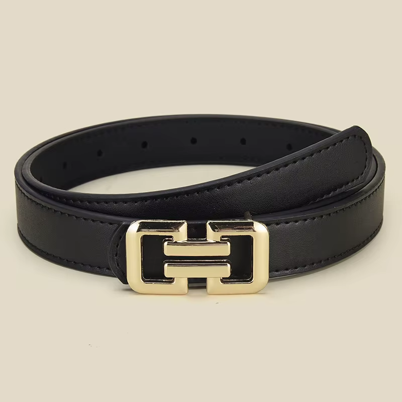 WEEKS ZPE3001 Women'S 2.8Cm Wide 105Cm Belt with Classic and Fashionable Smooth Plate Buckle Made of Alloy