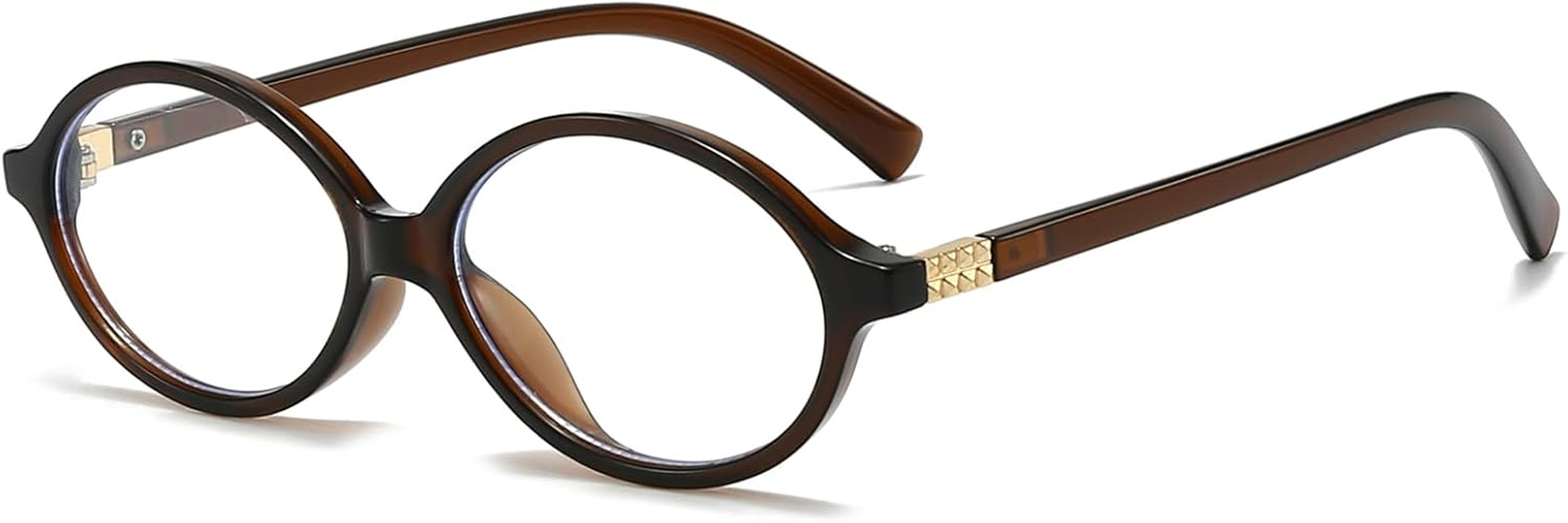 LJCZKA Oval Blue Light Glasses for Women Men Computer Glasses Oval Frame Anti... - Picture 13 of 20