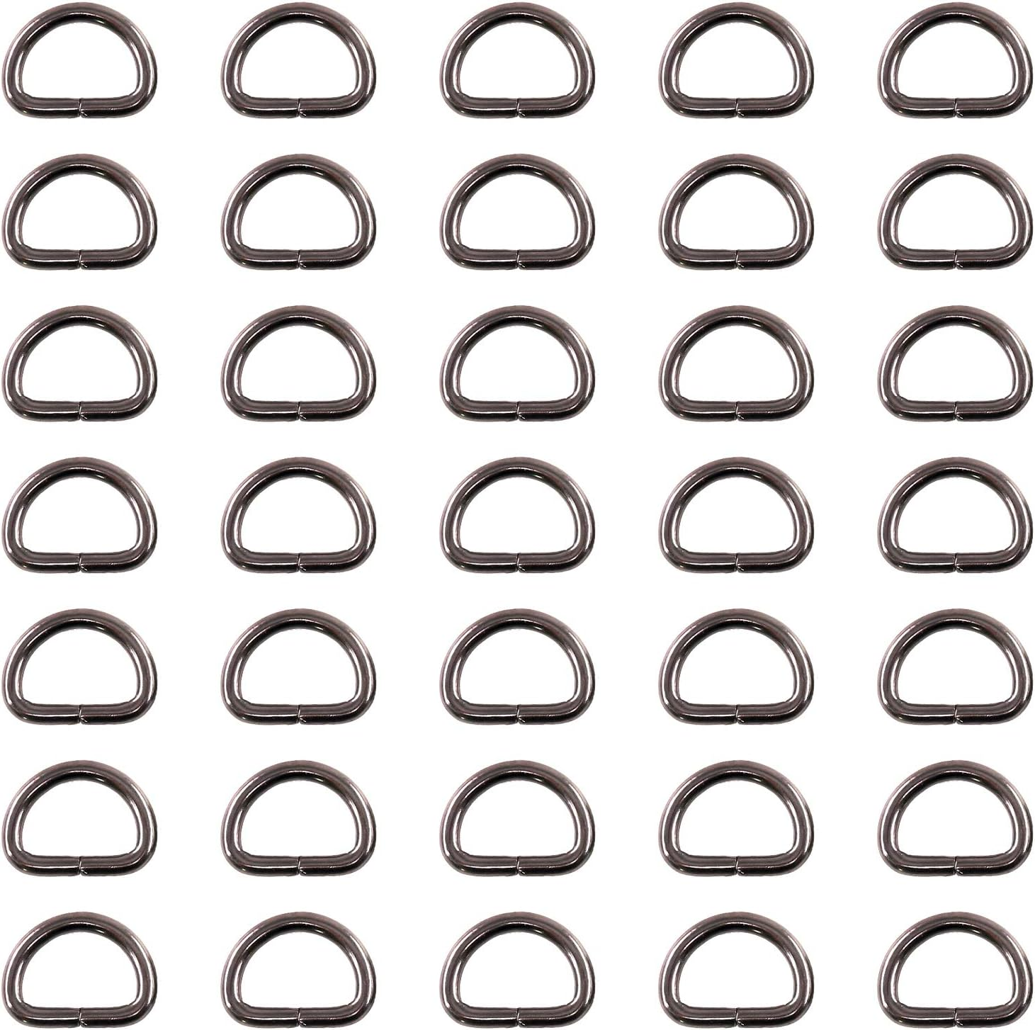 Swpeet 120Pcs 3/4 Inch - 20mm 4Colors Multi-Purpose Metal D Ring Semi-Circula... - Picture 13 of 22