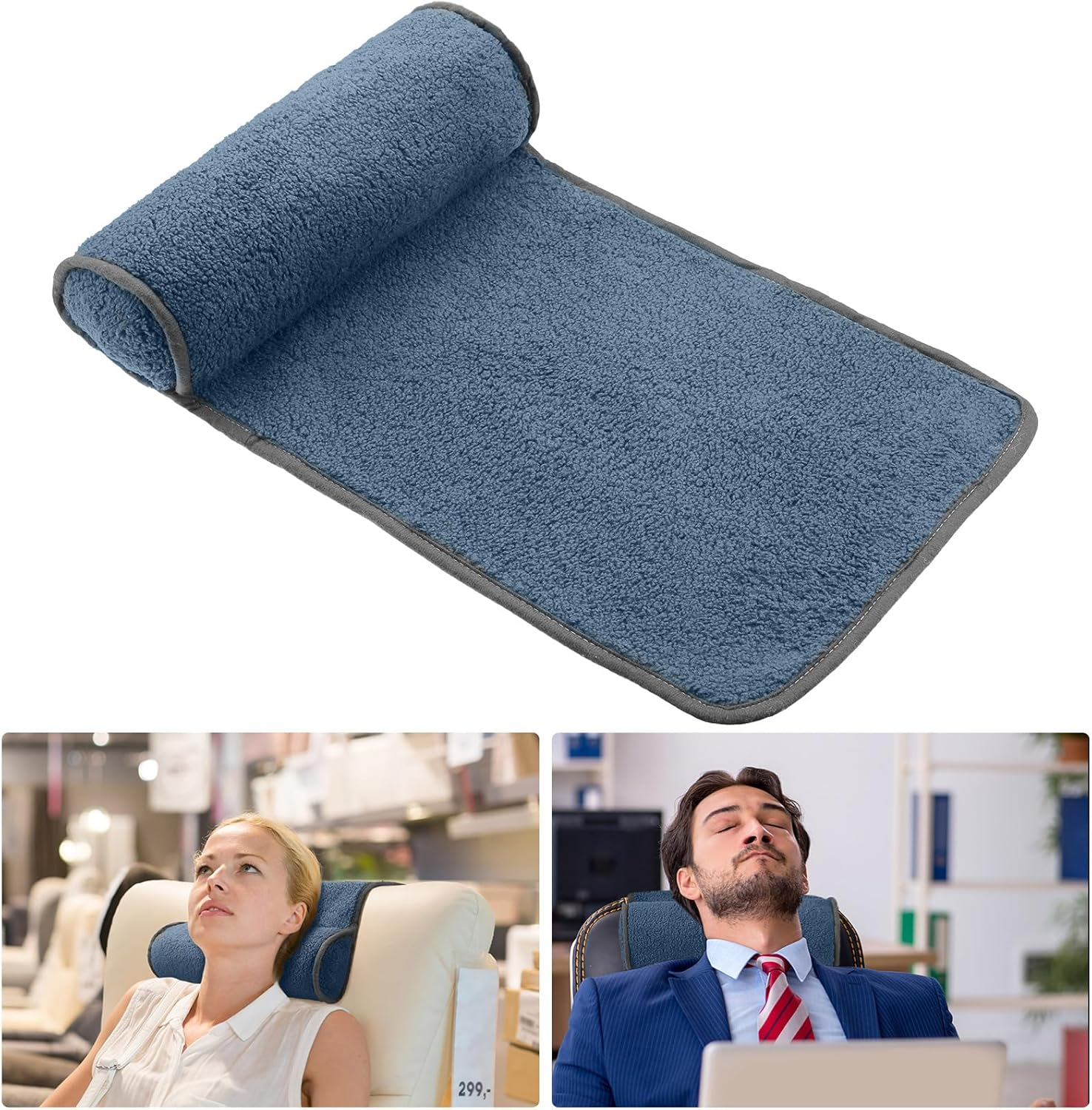 Weysat Neck Pillow for Recliner Head Pillow Adjustable Plush Pillow Neck Roll... - Picture 18 of 19