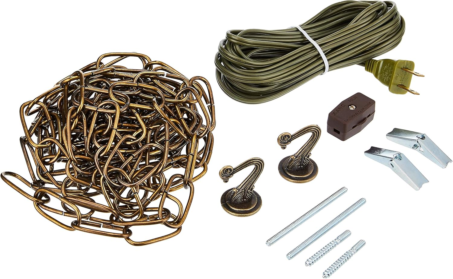 7047100 15-Foot Swag Kit, Antique Brass