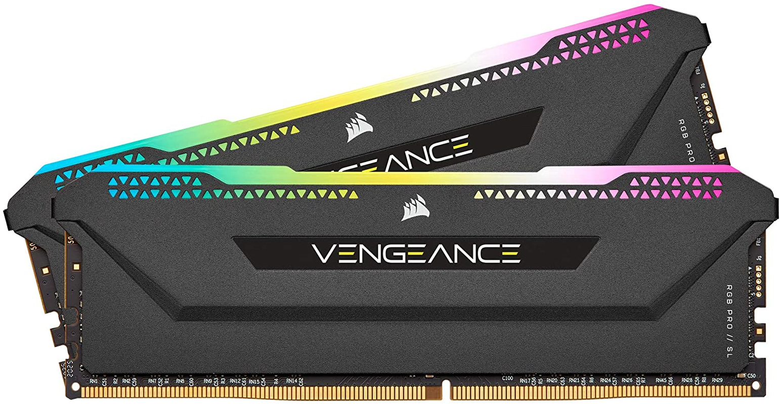 メモリー VENGEANCE RGB PRO SL 3600MHz 32GB(16x2) VENGEANCE RGB PRO SL 32GB (2x16GB) DDR4 DRAM 3600MHz C18 Memory