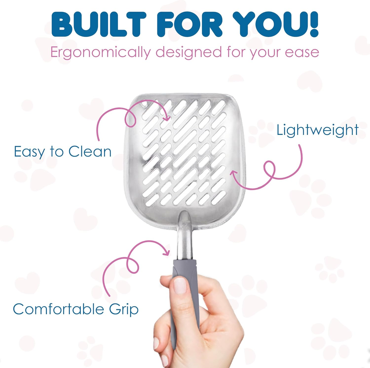 SunGrow Cat Litter Scoop - Premium Multicat Metal Sifter with Deep Shovel, No... - Picture 5 of 14