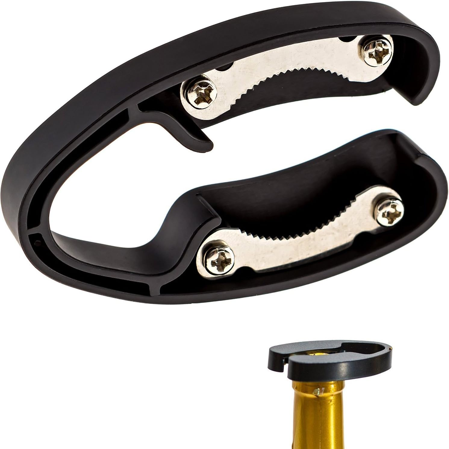 2 Pack Premium Dual Blade Wine Foil Cutter - Wine Bottle Opener Accessory - Gift for Wine Lovers by (Black &White)