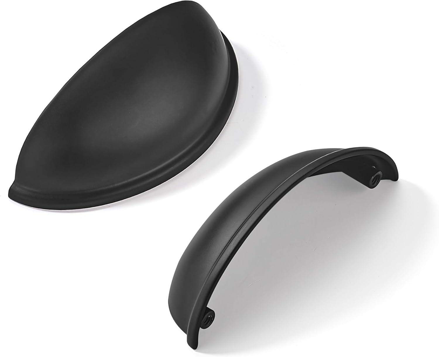 Drawer Pulls Matte Black Cabinet Cup Pulls Kitchen Hardware Cabinet handles