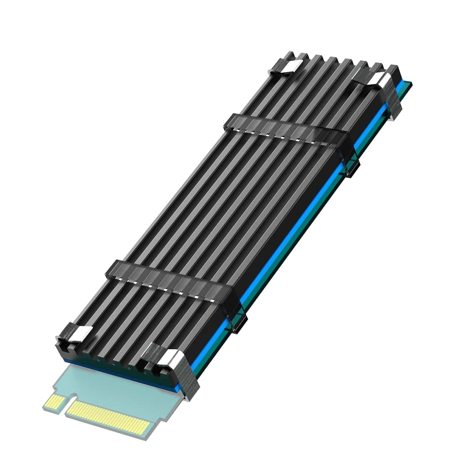 M.2 Heatsink 2280 M.2 SSD, PC/PS5/PS5 Slim Installation, 22X70X3Mm Aluminum Body, Including Thermal Pad