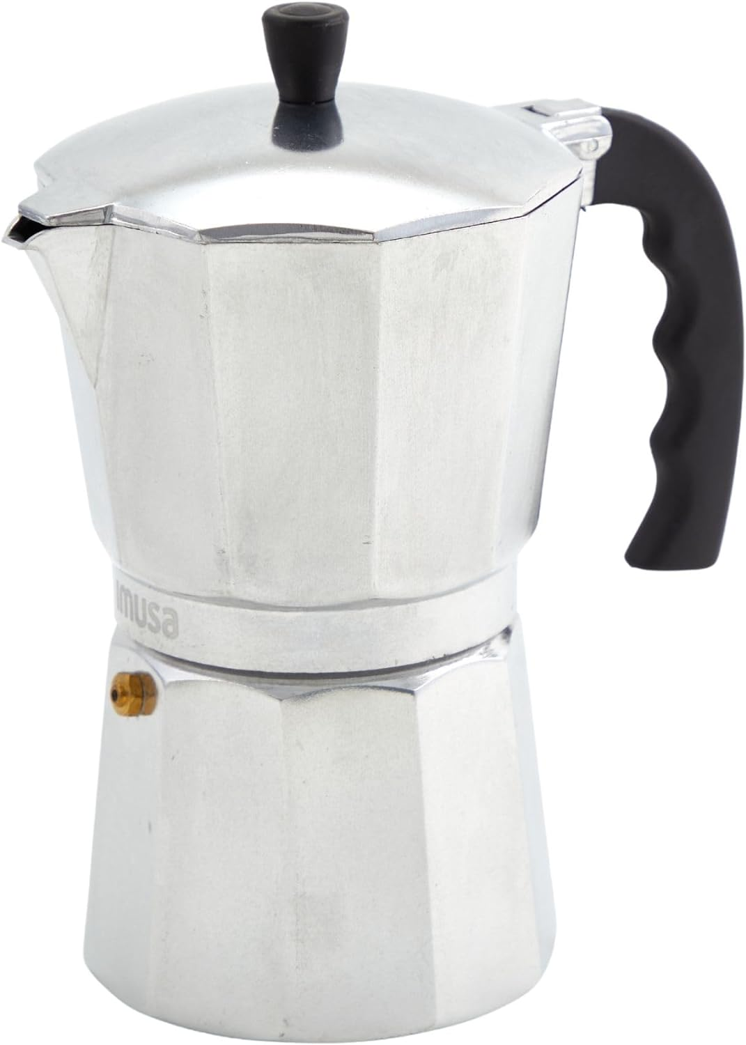 Aluminum Vintage Espresso Stovetop Coffee Maker 3-Cup, Silver K-Cup Pod Coffee