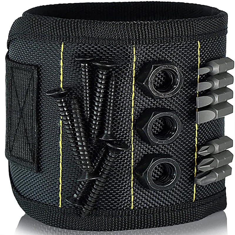 Magnetic Wristband for Holding Screws,Nails, Drilling Bits,Wrist Tool Holder Belts with Strong Magnets, Cool Gadgets