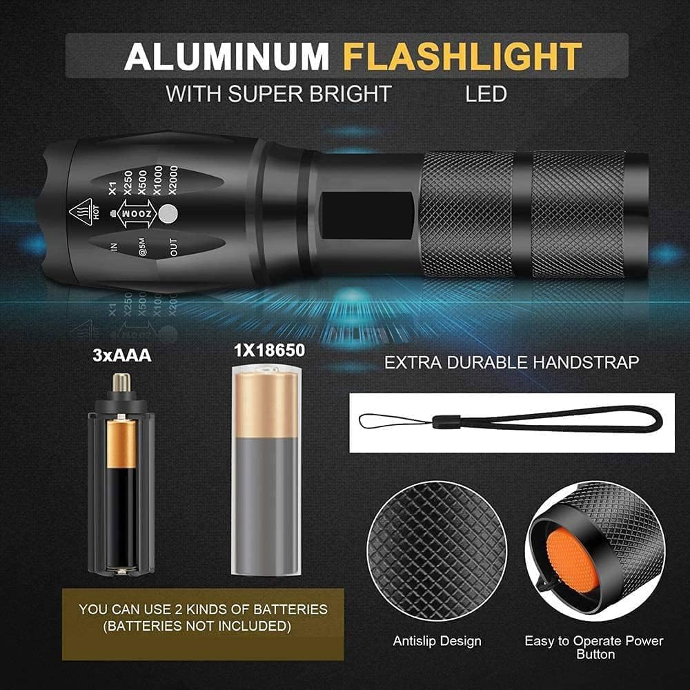 MVIOCS LED Flashlights High Lumens - Flashlights for Camping, Hiking, Walking... - Picture 5 of 9