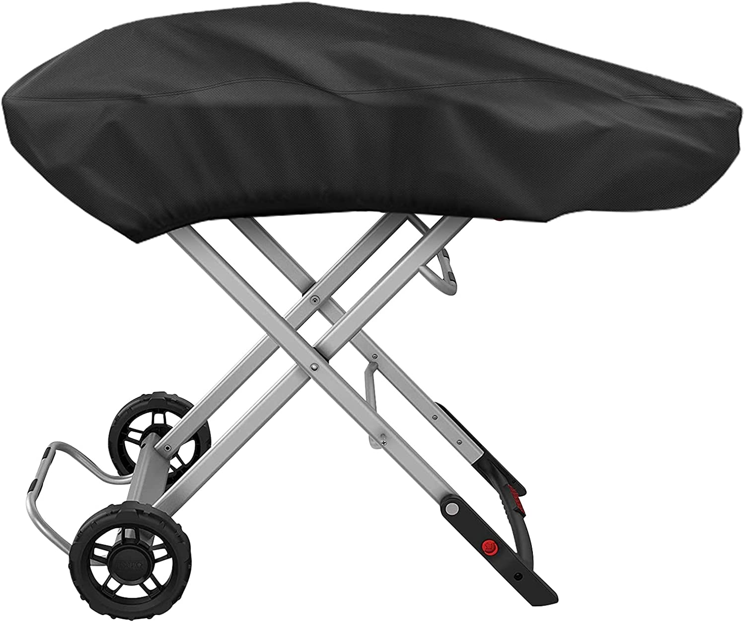 Grill Cover for Weber Traveler Portable Gas Grill 9010001, Outdoor Heavy Duty Waterproof Oxford Fabric Weather Resistant