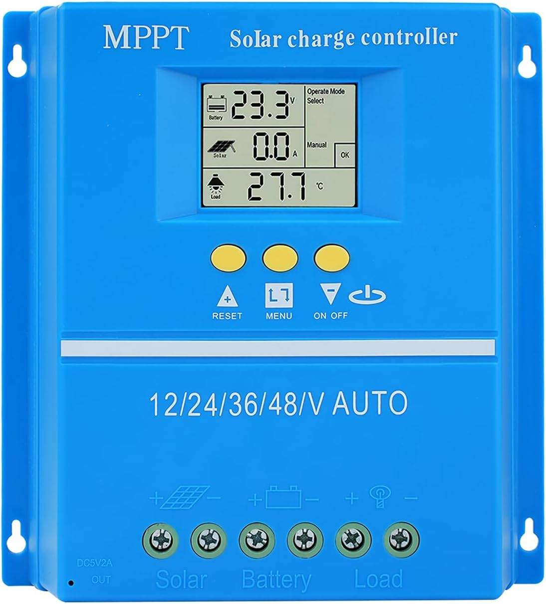 MPPT Contrôleur De Charge Solaire 12 V 24 V 36 V 48 V Régulateur De Panneau Solaire À Identification Automatique Avec LCD