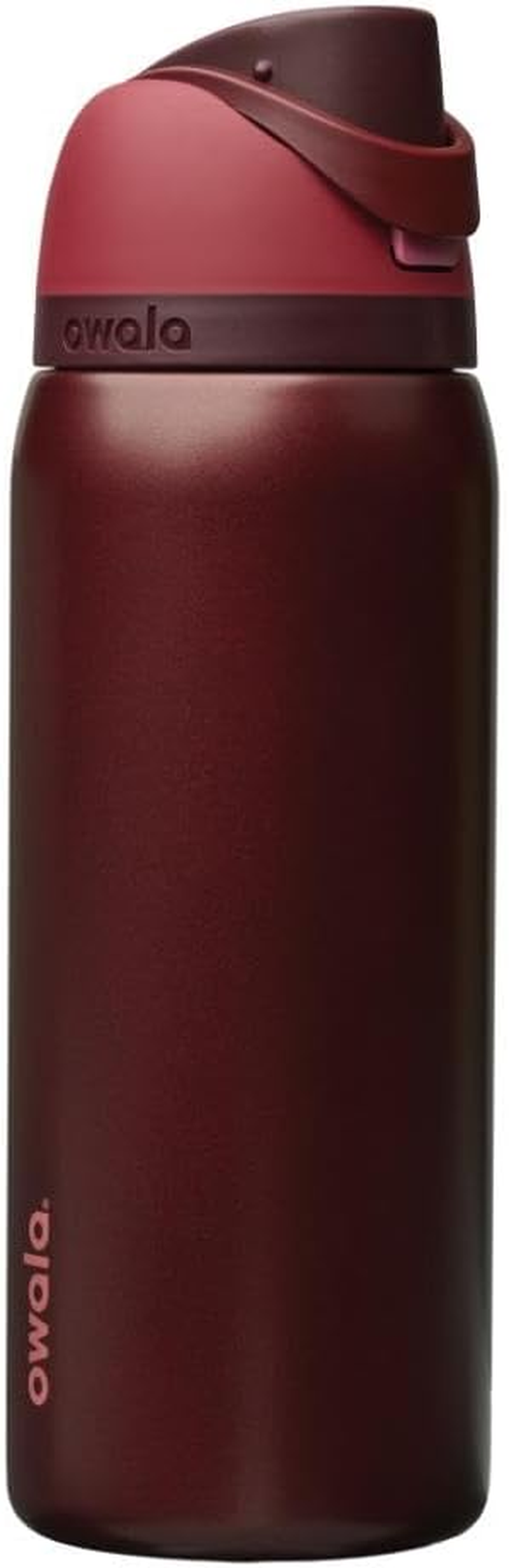 Owala Freesip Insulated Stainless Steel Water Bottle with Straw, Bpa-Free Sports Water Bottle, Great for Travel, 32 Oz, Black Cherry