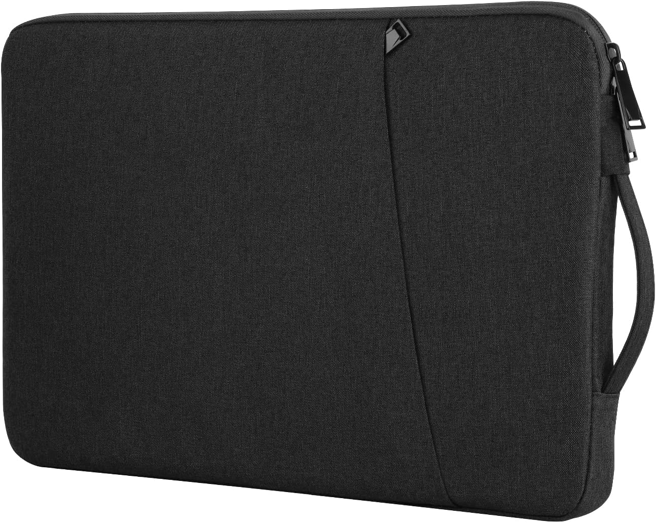 Laptop Sleeve for 16 Inch New MacBook Pro/Max 2019-2024, 15.6 16 Inch Laptop Case for Notebook Computer Ultrabook Chrome Book Shockproof Water Resistant Protective Bag Cover with Pocket, Black