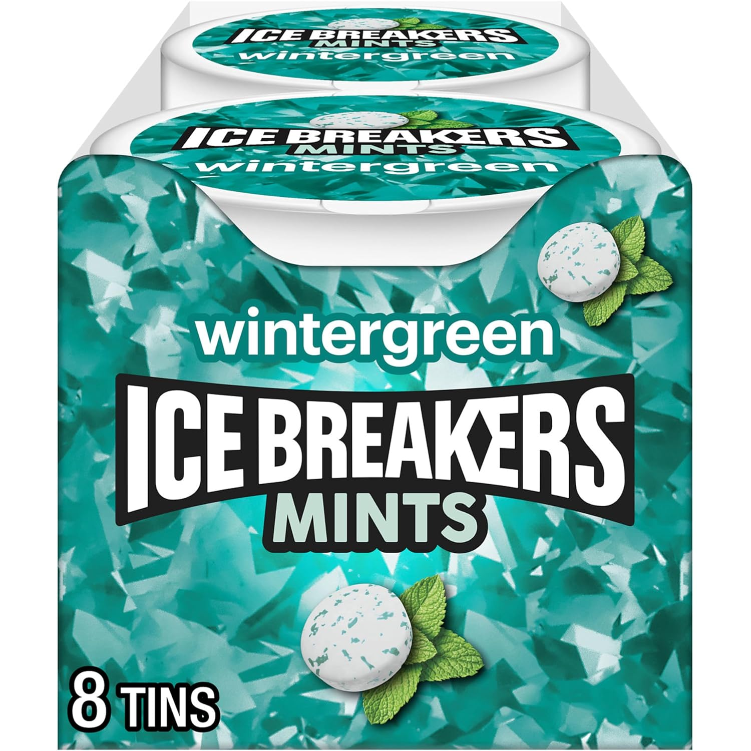 Wintergreen Sugar Free Mints Tins, 1.5 Oz (8 Count)