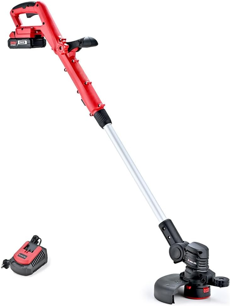 -Ag LN3 20V SYNC Cordless 2In1 Line Trimmer & Lawn Edger, with Battery and Charger Kit, Adjustable Head, Guide Wheel