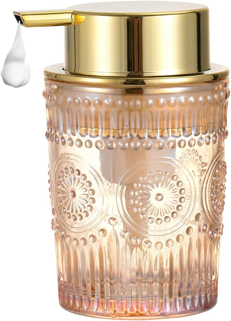 Glass Liquid Soap Dispenser with Gold Pump, Liquid Hand Soap Dispenser for Ba... - Picture 17 of 20