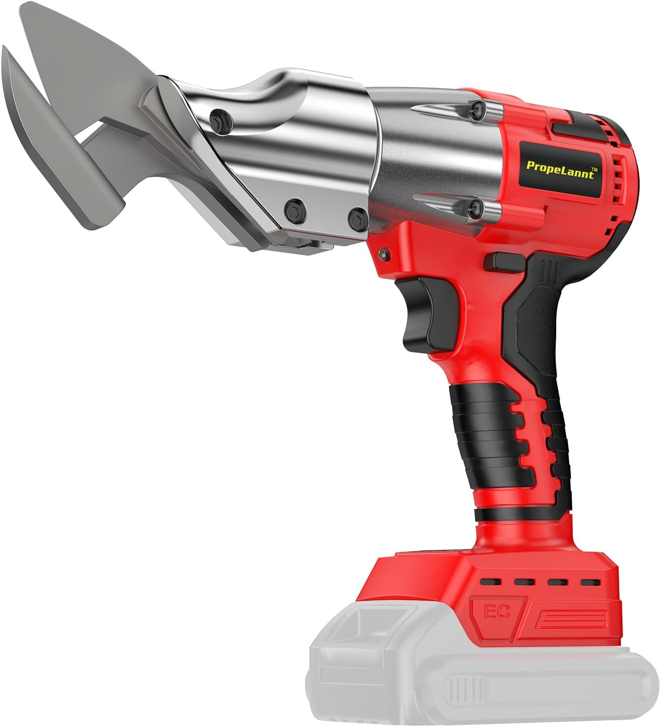 Cordless Metal Shears for Milwaukee M18 Battery - 14GA Metal Cutting Shears, 400Nm Torque, 360° Pivoting Head, Cuts Stainless Sheet, Iron, Carpet, Leather, Cardboard (No Battery)