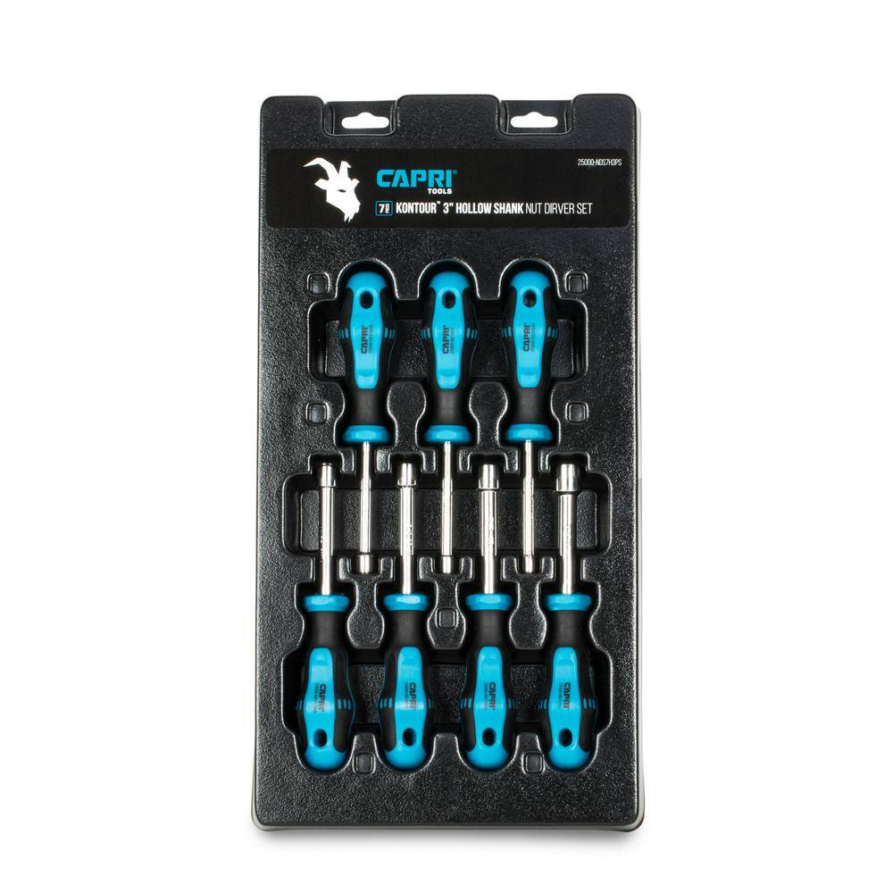 Kontour SAE Hollow Shaft Nut Driver Set (7-Piece)