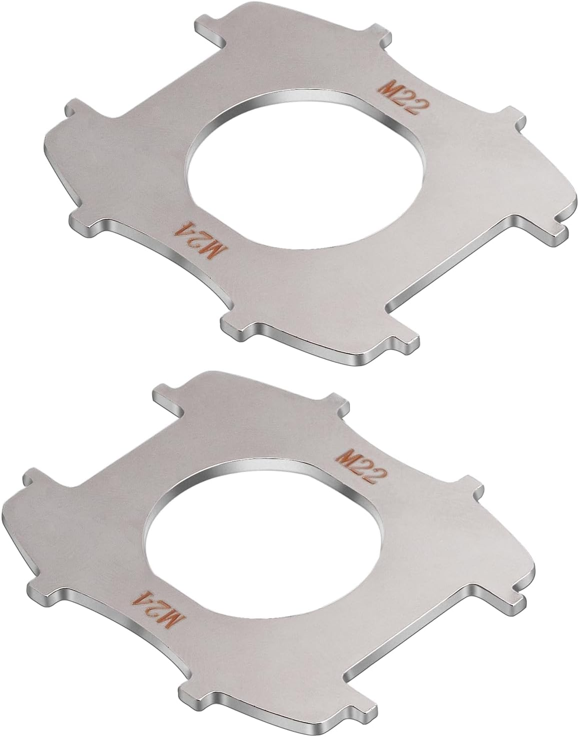 304 Stainless Steel Faucet Aerator Key Removal Wrench Tool for M22, M24 Recessed Aerator with Gear (2 Pack)