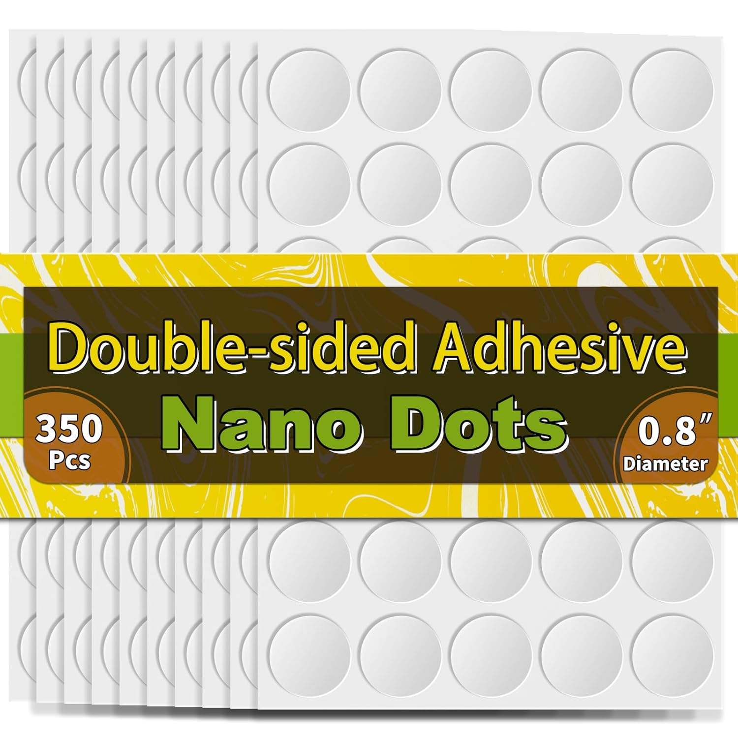 Piteno® 350Pcs Double Sided Adhesive Dots, 0.8