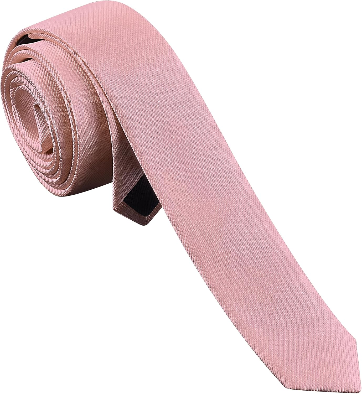Men's Skinny Ties Solid Color Formal Neckties 1.58