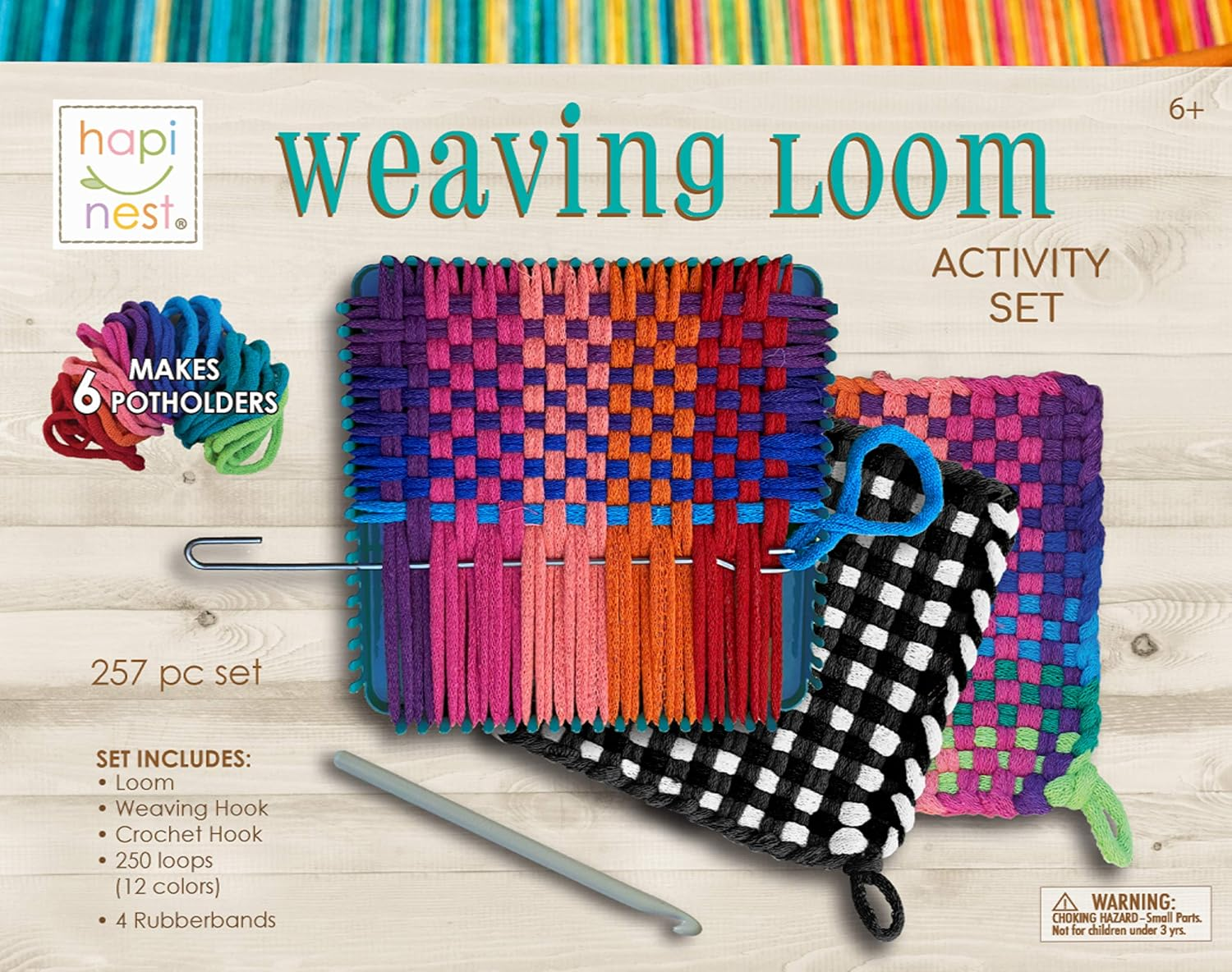 Make Your Own Potholders Weaving Loom for Kids, Weaving Loom Kit, Pot Holder Loom Kit for Beginners, Potholder Loops Arts and Crafts Kit for Kids Girls Boys Ages 6 7 8 9 10-12 Years Old & Up