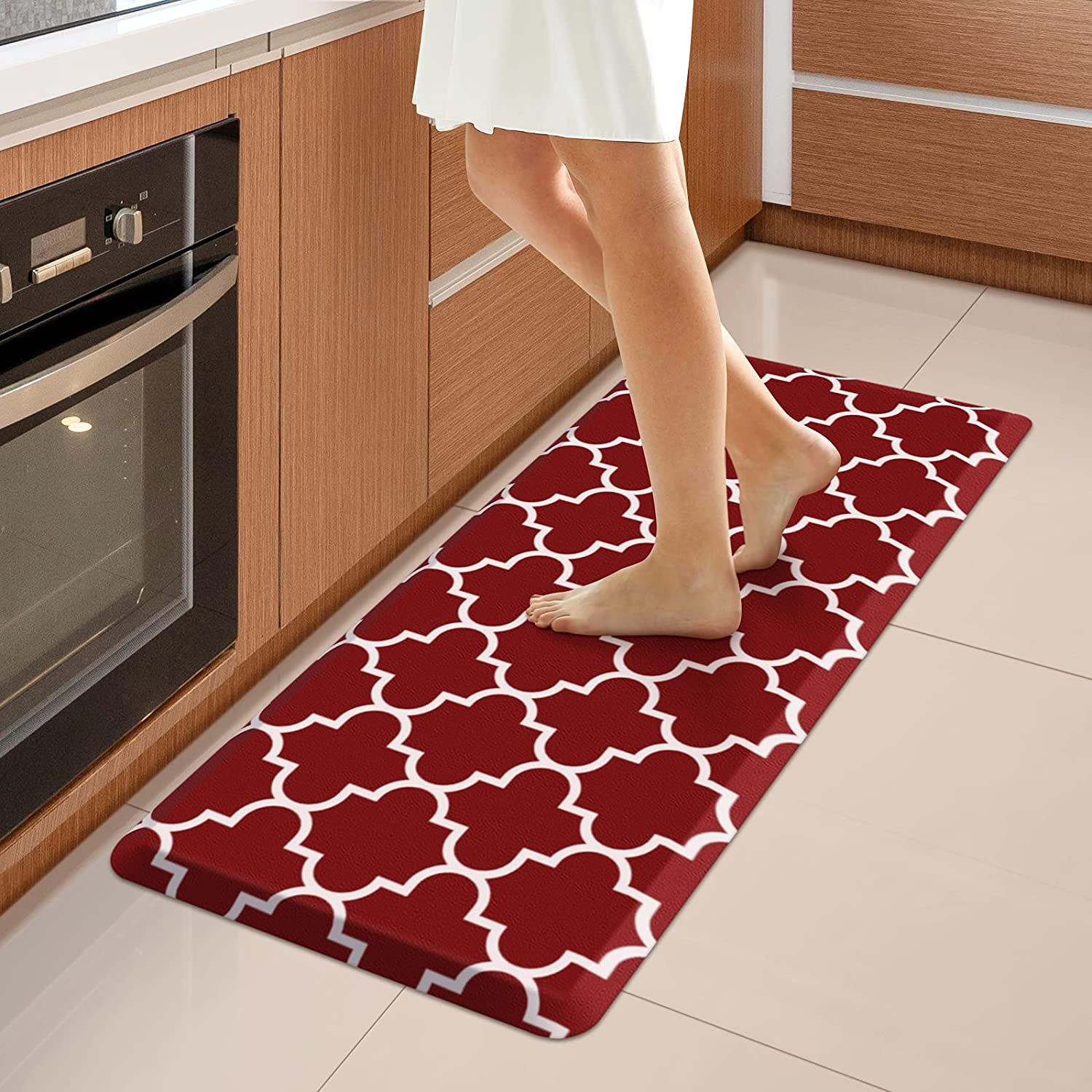 Kitchen Mat Cushioned Anti-Fatigue Kitchen Rug,17.3