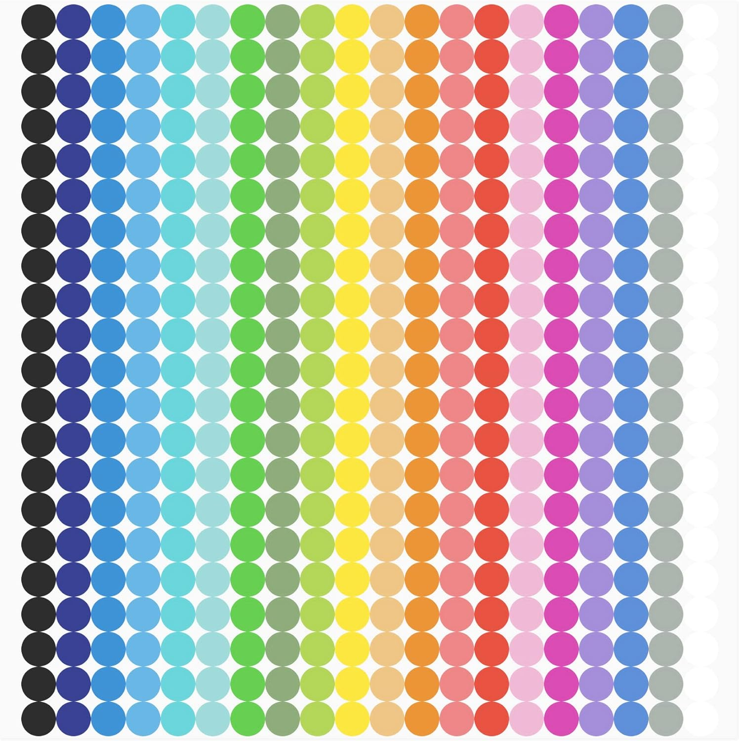 6720 PCS Small Dot Stickers Round Color Coding Labels Circle Dot Stickers for Office Classroom New