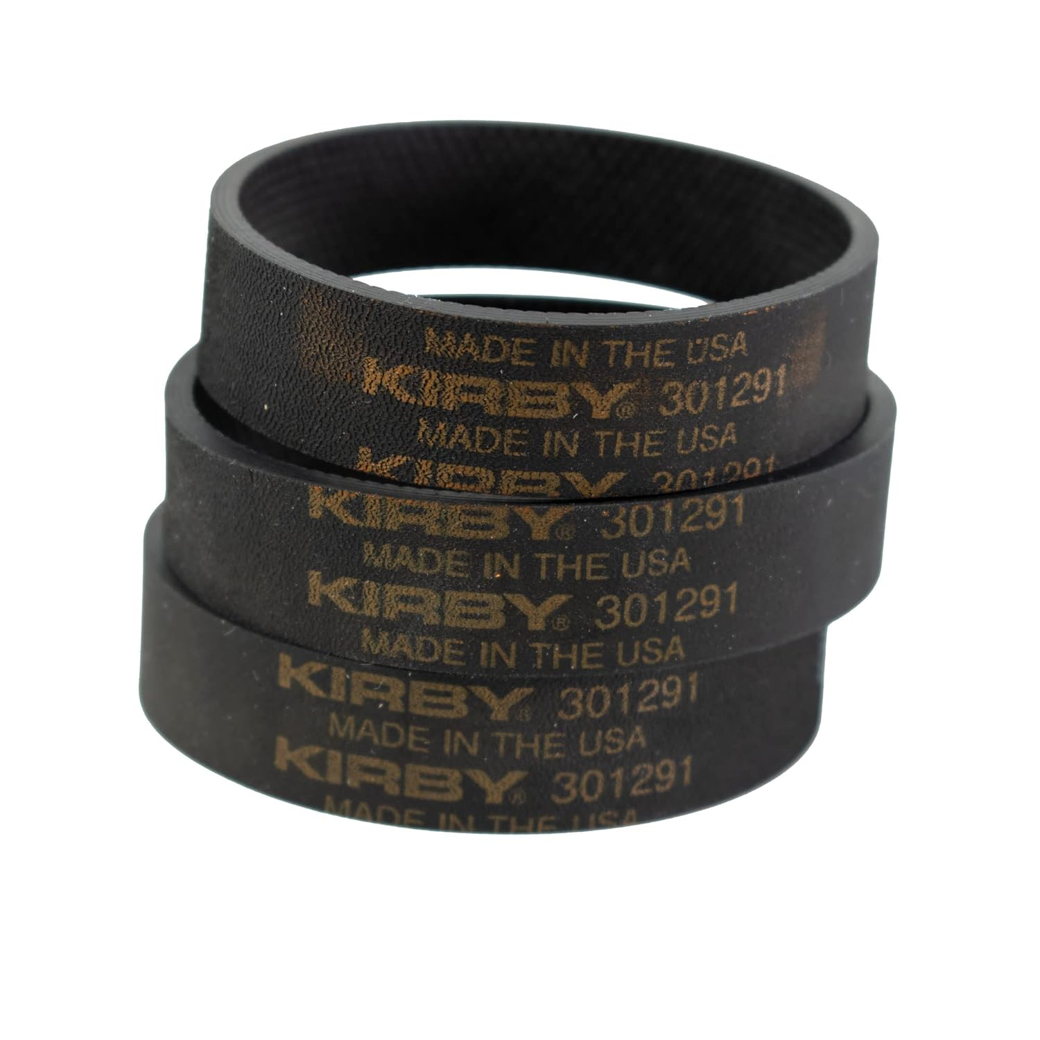 Kirby Vacuum Belt 3-Pack | Genuine OEM Replacement Part #301291G | Compatible with All Kirby Upright Vacuum Models