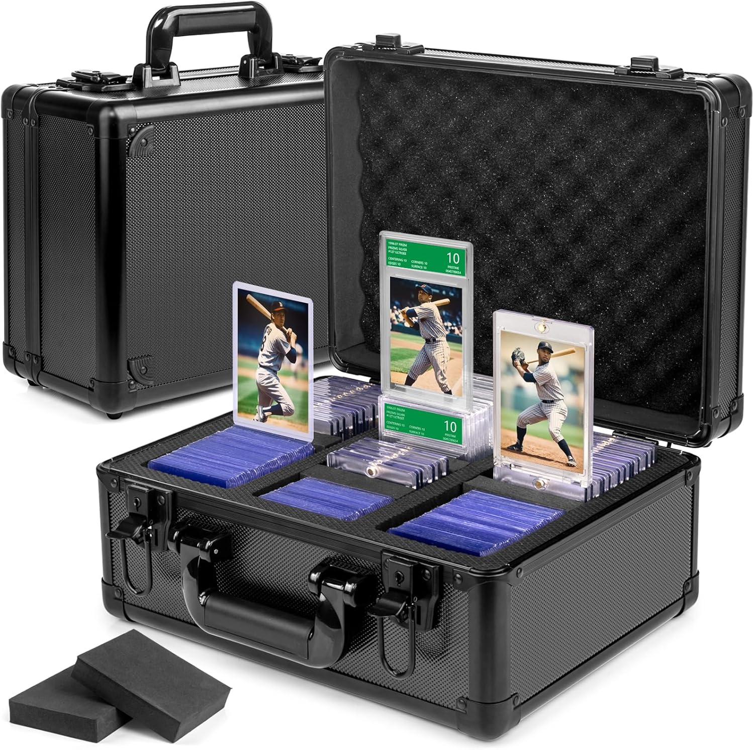 Graded Card Storage Box, Top Loaders Sports Trading Card Storage Case, Slab Case Cards PSA MTG CSG SGC One Touch Magnetic Holder, Collector Carrying Boxes - NOT SUITABLE for STORING CARDS