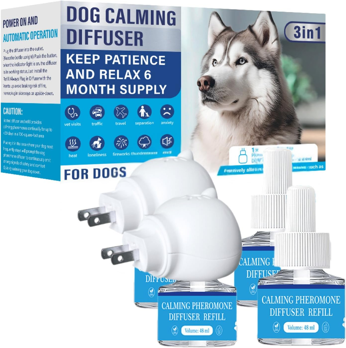 Therapet MD Dogs Diffuser, Dog Pheromone Calming Diffuser Plug-in Kit | Cover... - Picture 2 of 12
