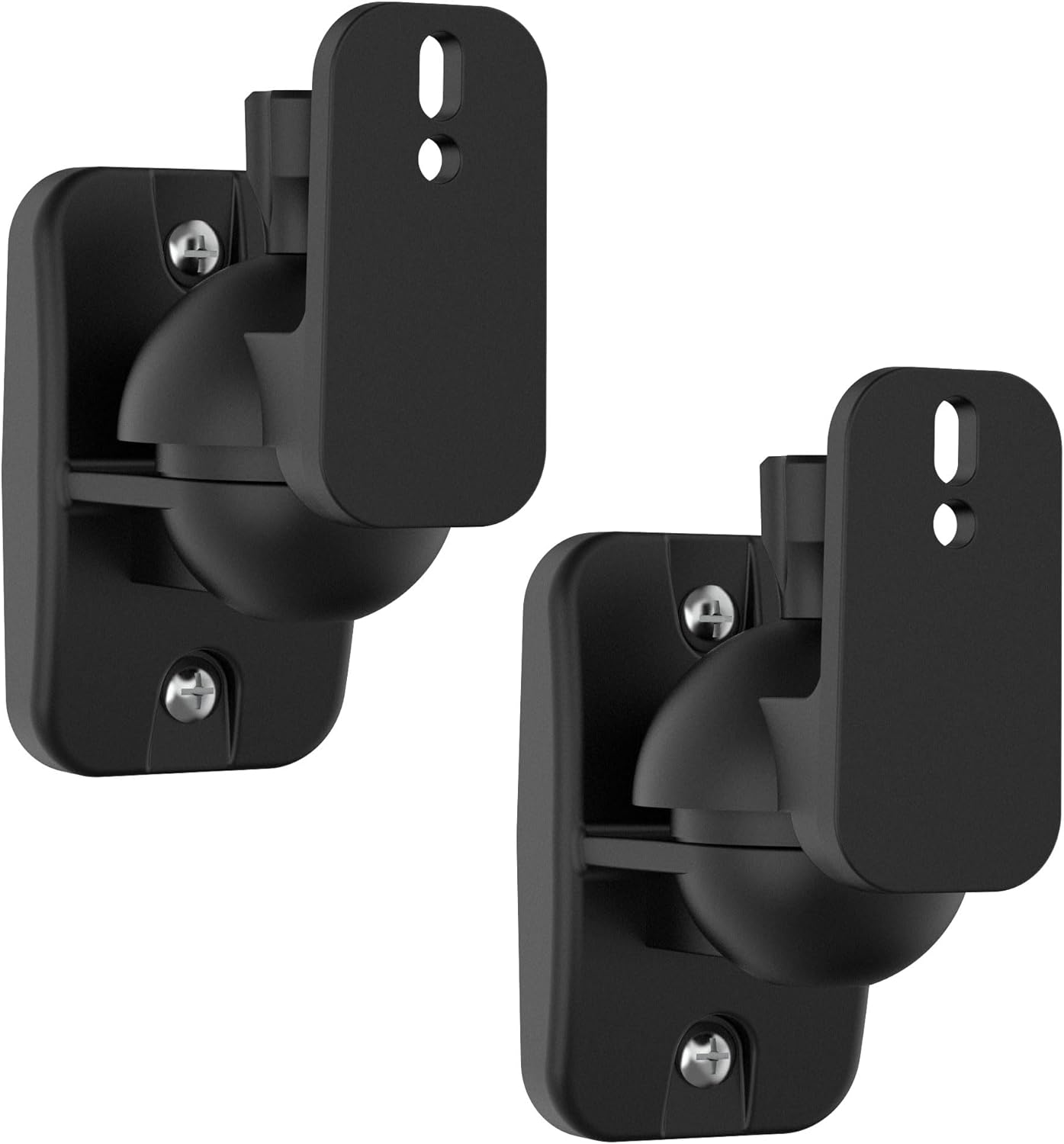 Surround Speaker Wall Mount Brackets with Adjustable Tilt and Swivel (2 Pack)