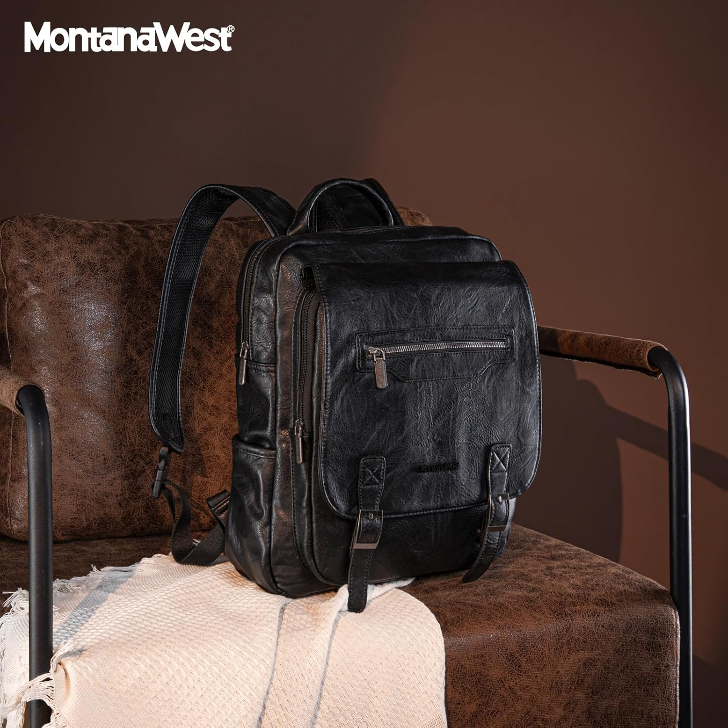 Montana West Laptop Backpack Purse for Women Men Unisex Vintage Backpack Casu... - Picture 8 of 15