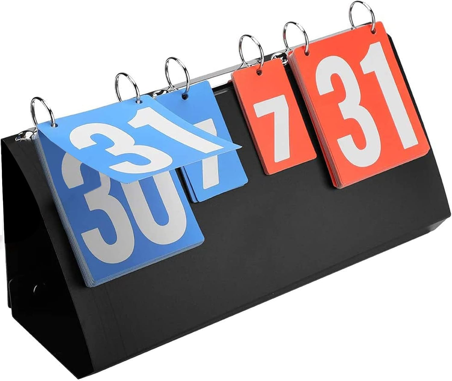 Tabellone Segnapunti, Portatili Flip Tabellone Sportivo, Sportivo a 4 Cifre Tabellone Segnapunti per Basket, Badminton, Tennis Da Tavolo, Sport Scoreboard