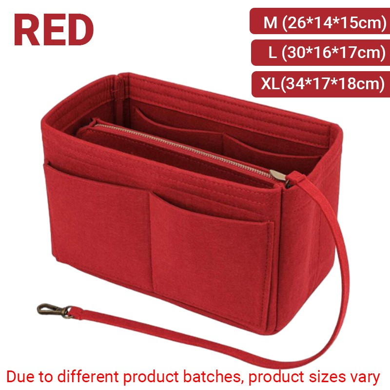 Felt Bag Purse Organizer Insert for Speedy 30,35 and Neverfull MM, M, Large AU