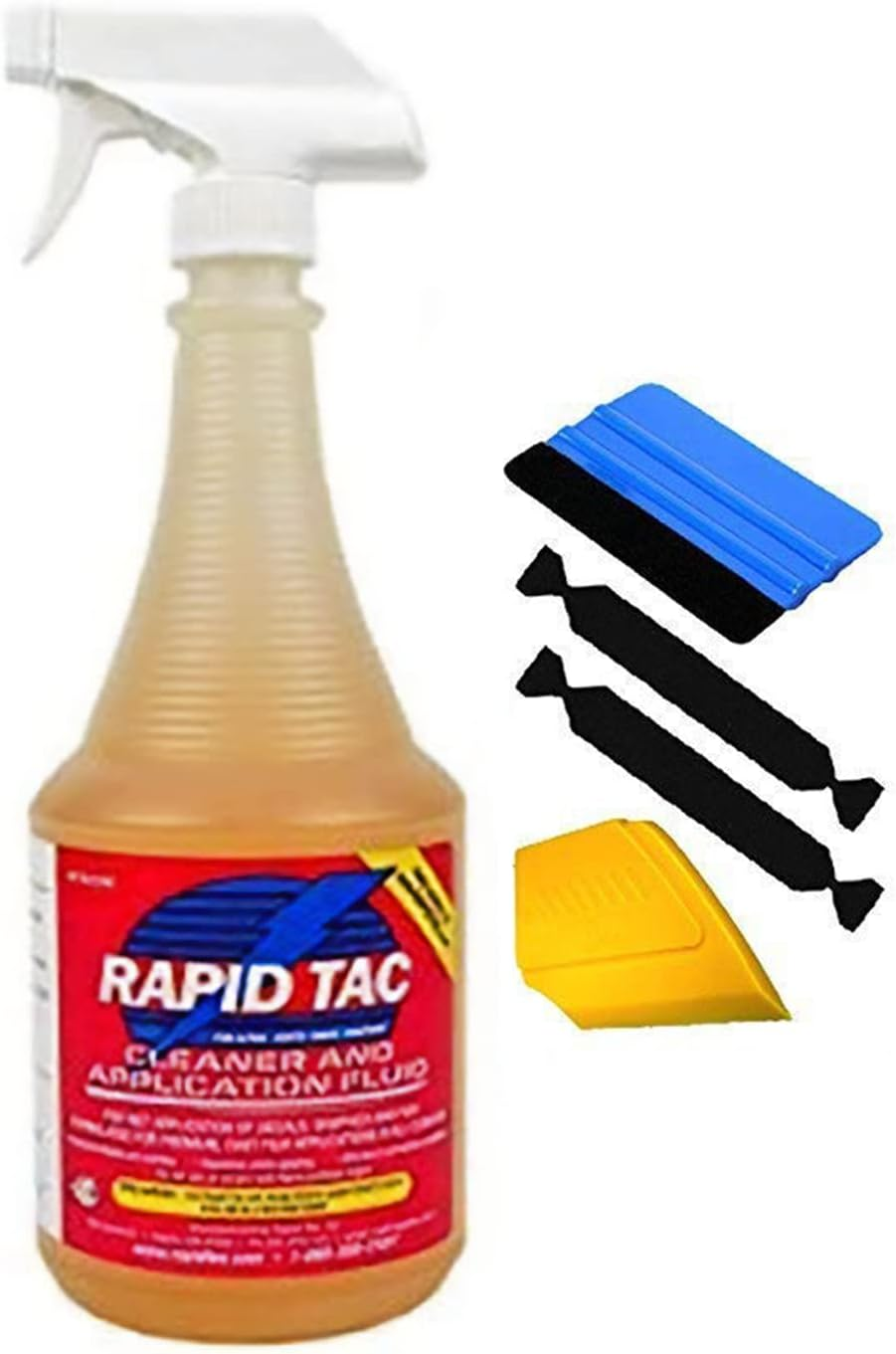 Rapidtac Vinyl Wrap Application Fluid 32Oz Spray Bottle Including Tools