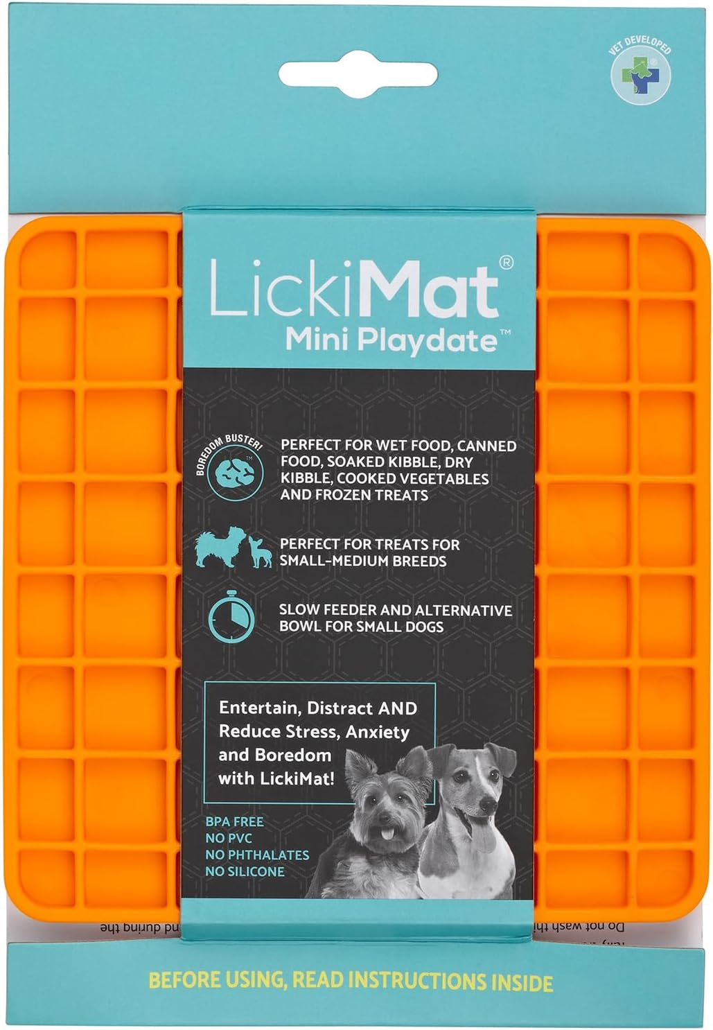 LickiMat Mini Classics - Interactive Pet Feeding Mat for Dogs, Slow Feeder wi... - Picture 20 of 24