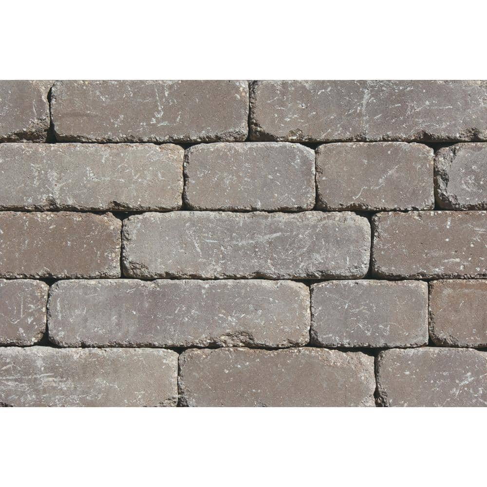 Lakeland I 8 In. L X 12 In. W X 4 In. H Santa Fe Tumbled Concrete Garden Wall Block (20-Pieces/6.5 Sq.Ft./Pack)