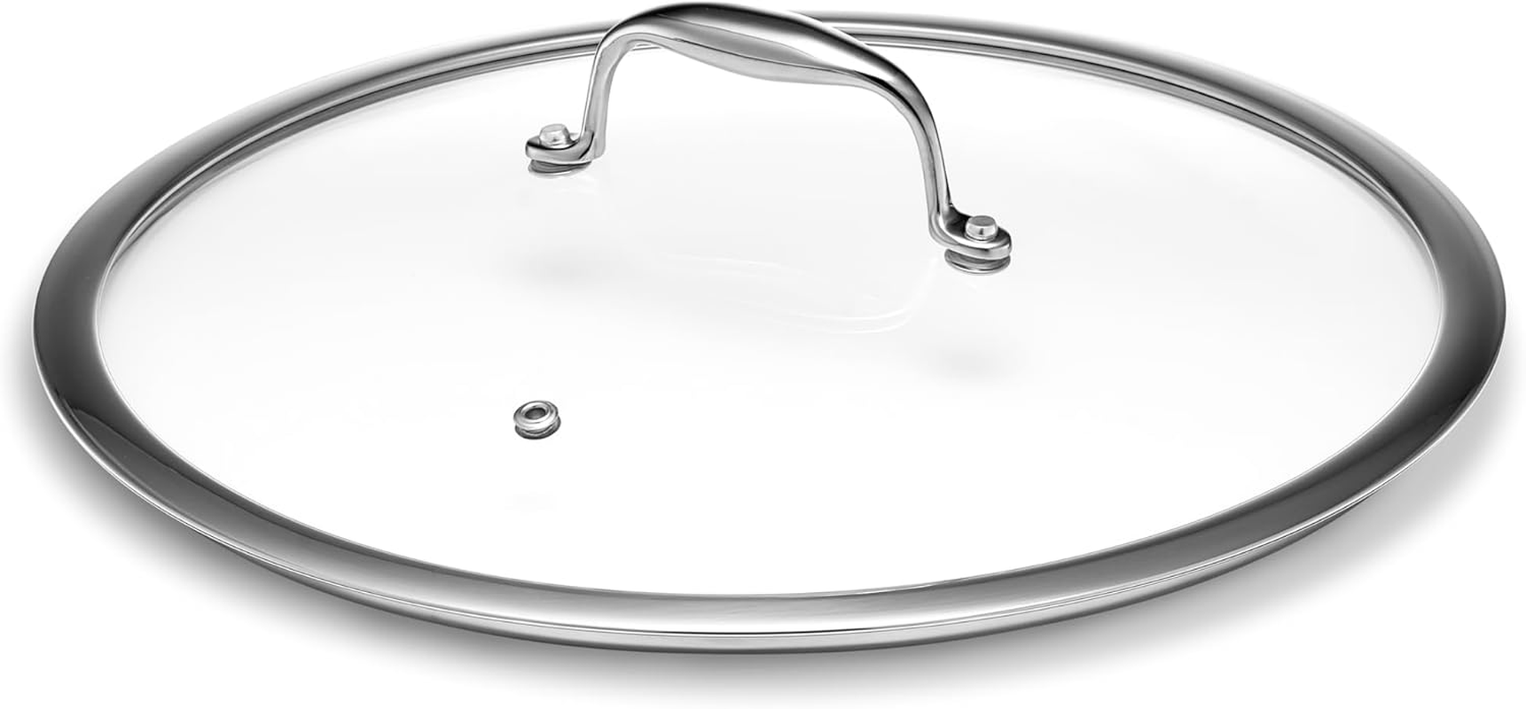 Tempered Glass Lid, 12-Inch Designed for  Hybrid Cookware, Steam Vented, Dishwasher Safe