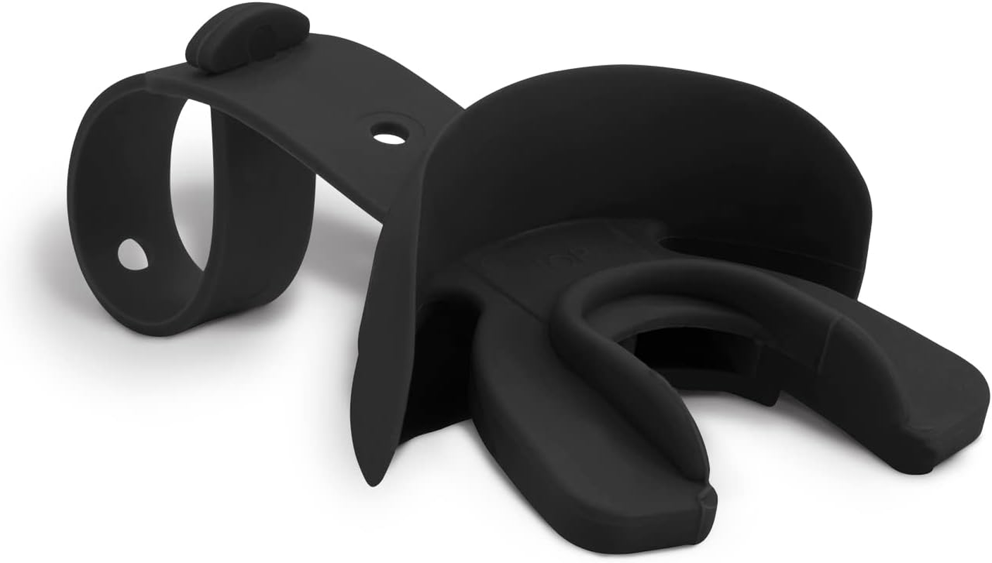 Doubleguard Mouthguard for Football, Lacrosse, MMA, Boxing, Braces - Breathable Doubleguard with Lip Protection and Strap, Black