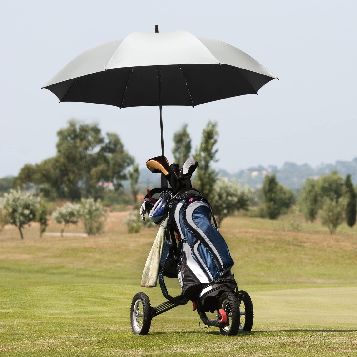 G4Free 54/62 Inch Windproof UV Protection Golf Umbrella Extra Large Silver Co... - Picture 9 of 14