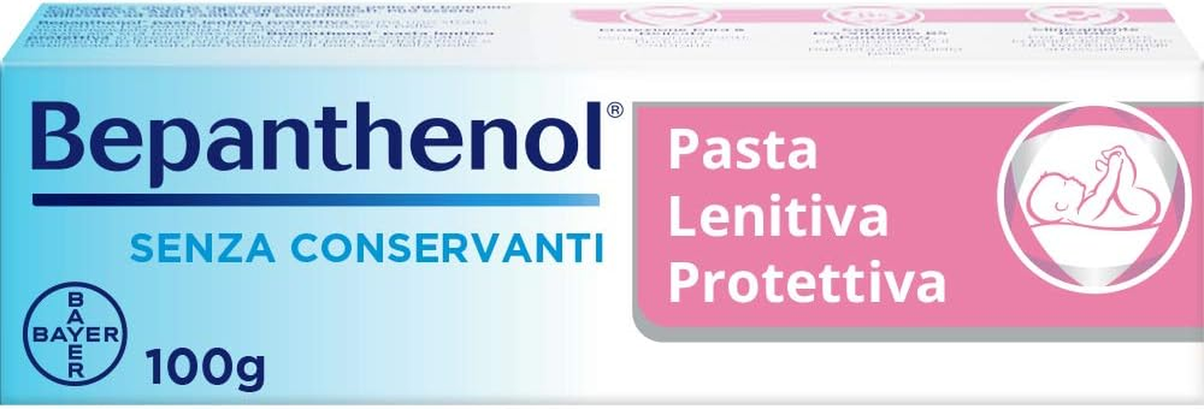 Pasta Lenitiva Neonato Protettiva, Pasta Cambio Pannolino Con Pantenolo Che Idrata E Rigenera La Pelle, Crema per Bambini Irritazione Pannolino Senza Conservanti, Profumi E Coloranti 100 G
