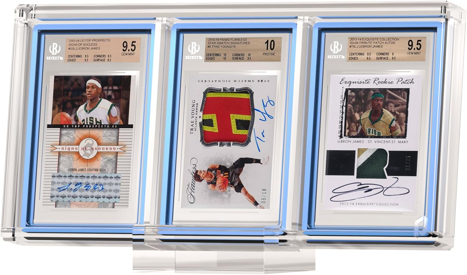 ™ X Gradedguard – Prism Triple BGS Slab Case | Magnetic Acrylic Display with 99.6% UV Protection | Fits BGS Card Slabs Using a Gradedguard Case