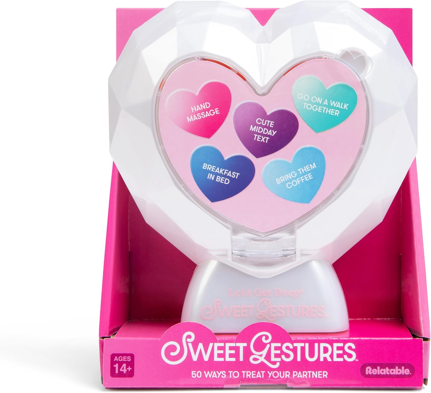 Sweet Gestures by Relatable, the Couples Gift and Love Game - Perfect for Girlfriend Gifts, as Couples Games for Adults, or Anniversary and Wedding Gift Ideas, 50 Love Tokens for You and Your Partner