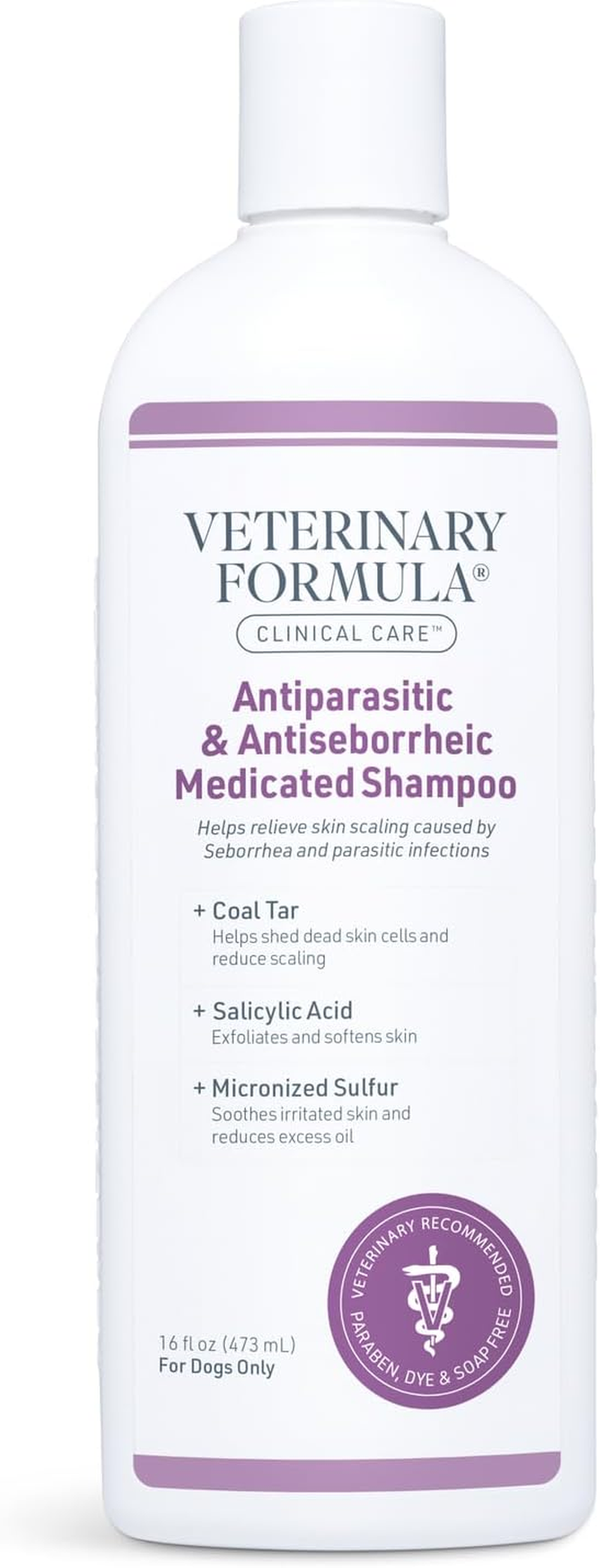 Veterinary Formula Clinical Care Antiparasitic & Antiseborrheic Shampoo Dog 16Oz