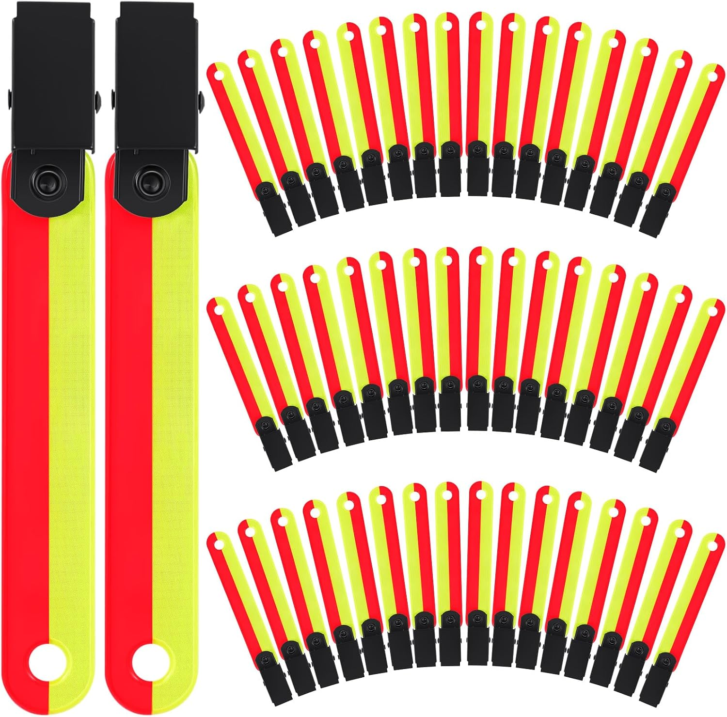 High Visibility Trail Markers for Tree Reflective Trail Markers Trail Markers with Clips Hunting Reflector Trail Markers for Tree Stand Hunting Outdoor Hiking Hunting Camping