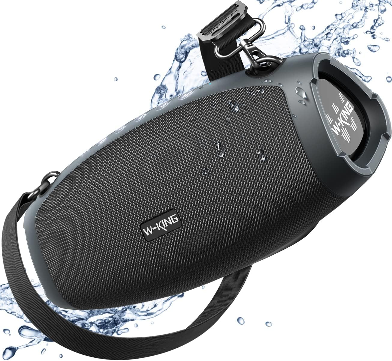 W-KING Portable Loud Speakers Bluetooth Wireless, 120W Max IPX6 Waterproof Outdoor Big Large Bluetooth Speaker Party Boombox 2 Subwoofer, Triple Passive Radiators-70W Deep Bass/42H/Power Bank/Tf/Aux